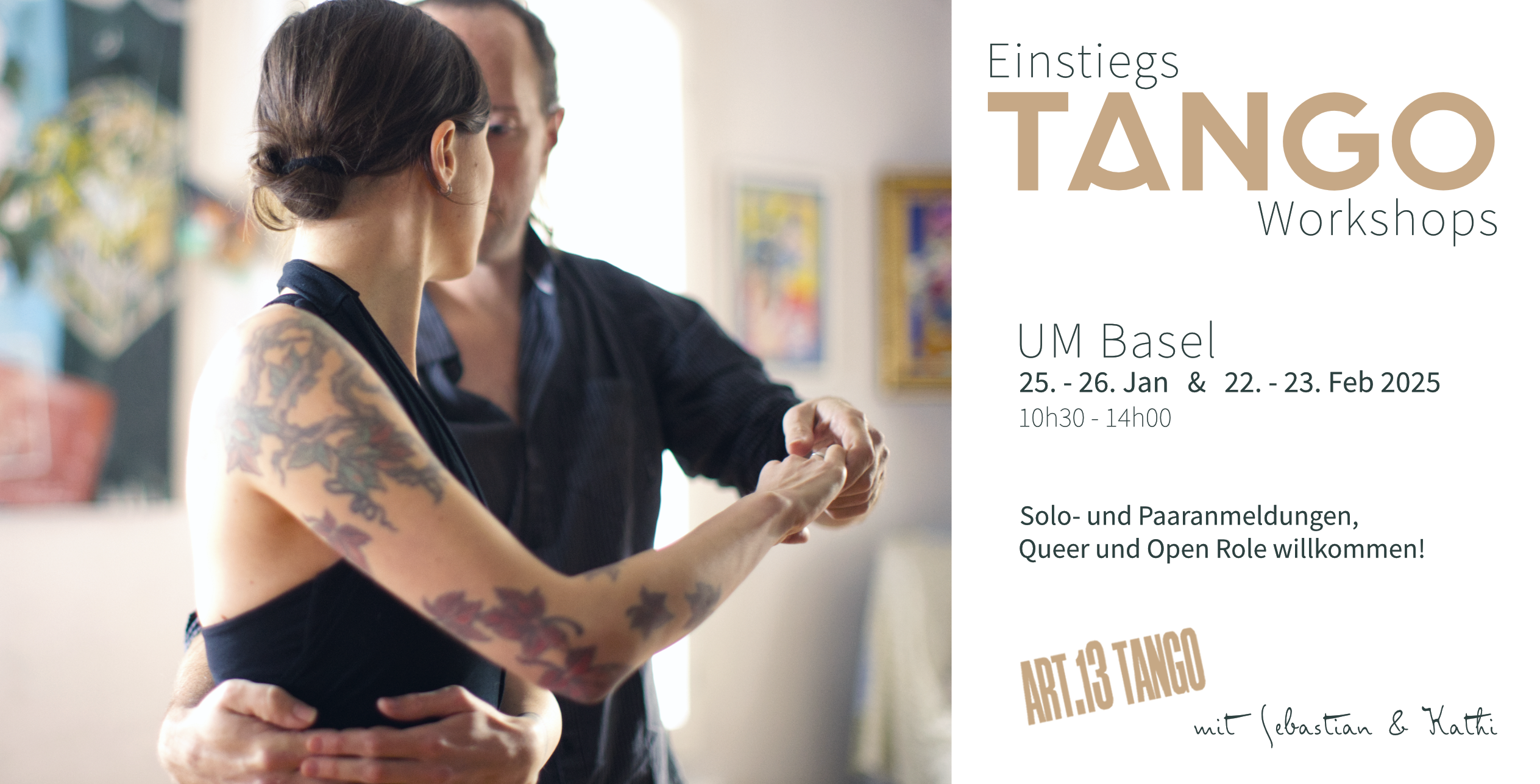 Tango Einstiegs Workshop Basel | mit Kathi & Sebastian