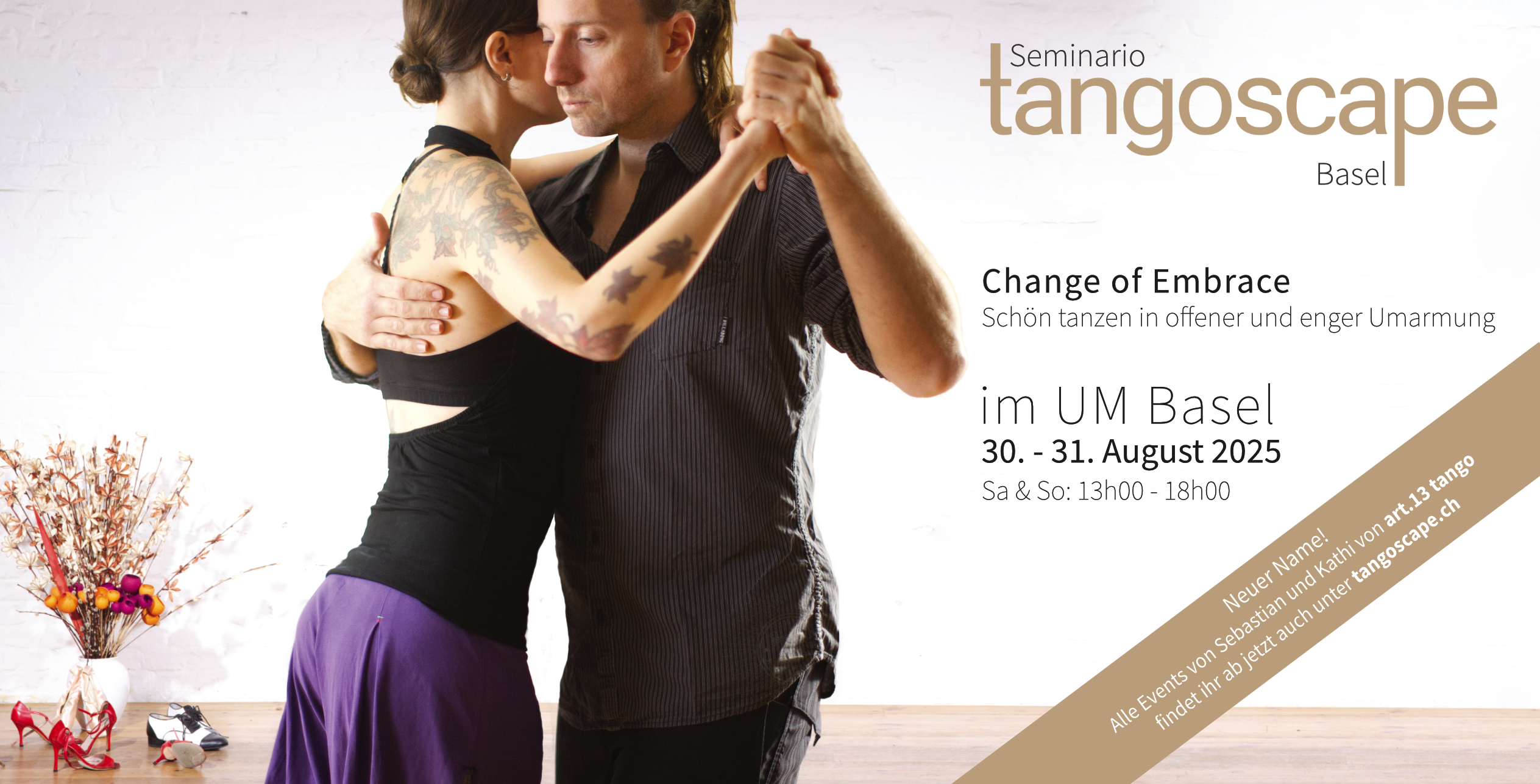 Tango Seminario Basel | Change of Embrace - Schön tanzen in offener und enger Umarmung