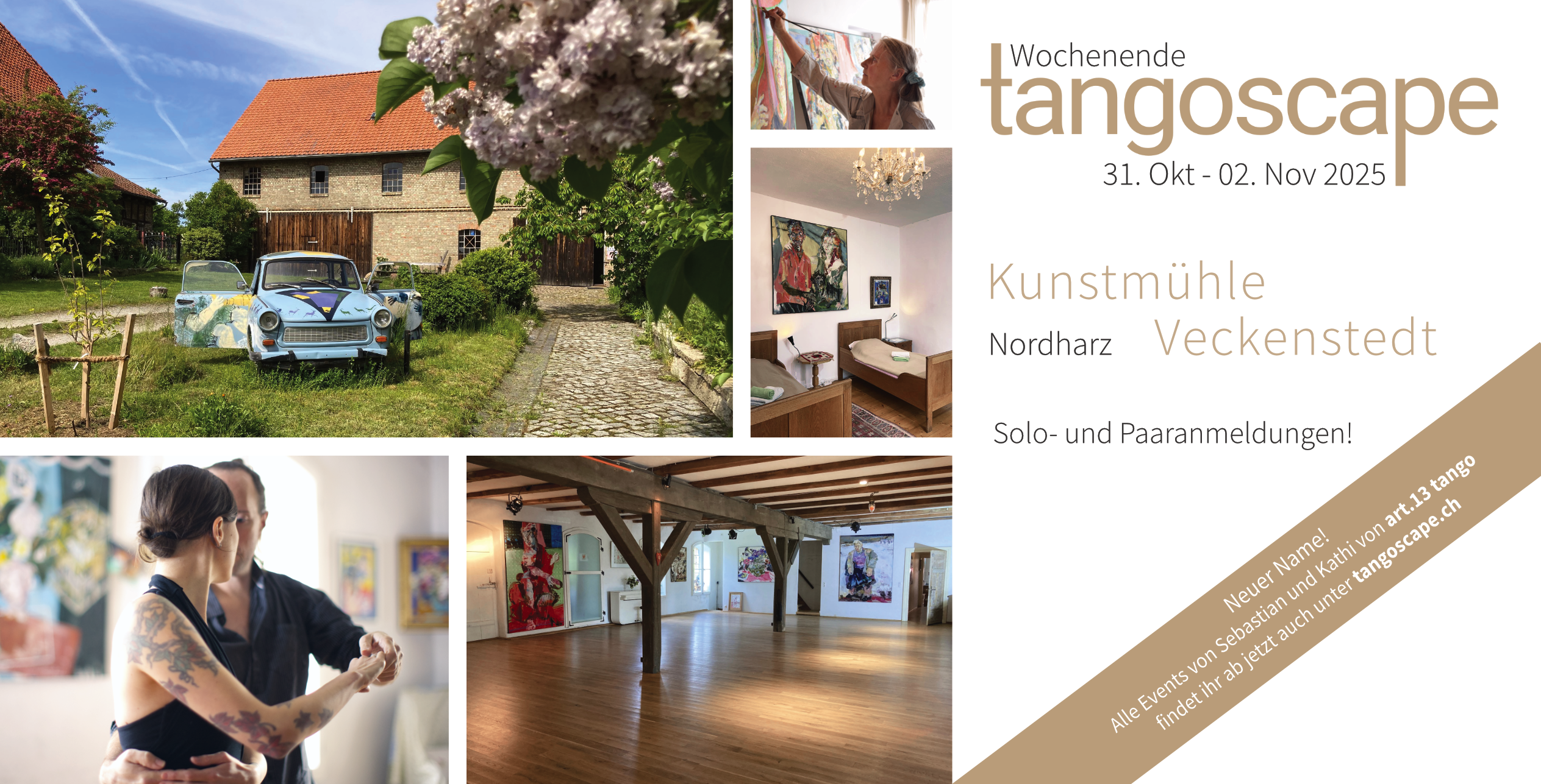Allerheiligen 2025 in der Kunstmühle Veckenstedt | Tangowochenende