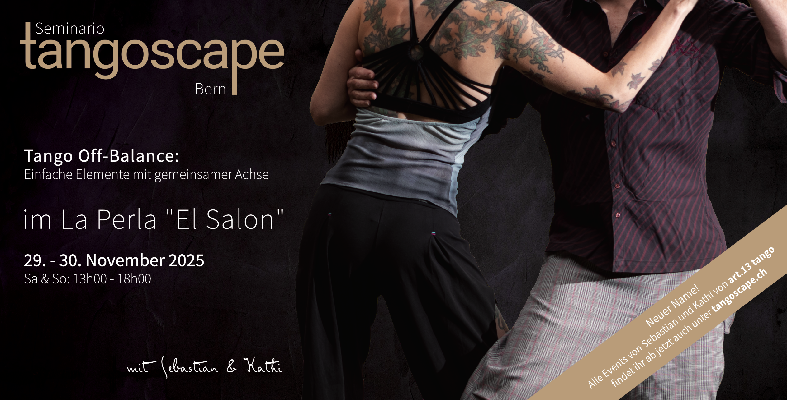 Tango Seminario Bern | Tango Off-Balance: Einfache Elemente mit gemeinsamer Achse