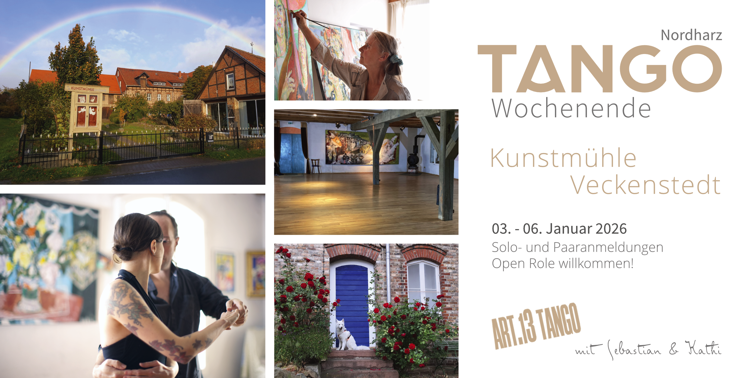 Heilige-Drei-Könige 2026 in der Kunstmühle Veckenstedt | Tangourlaub