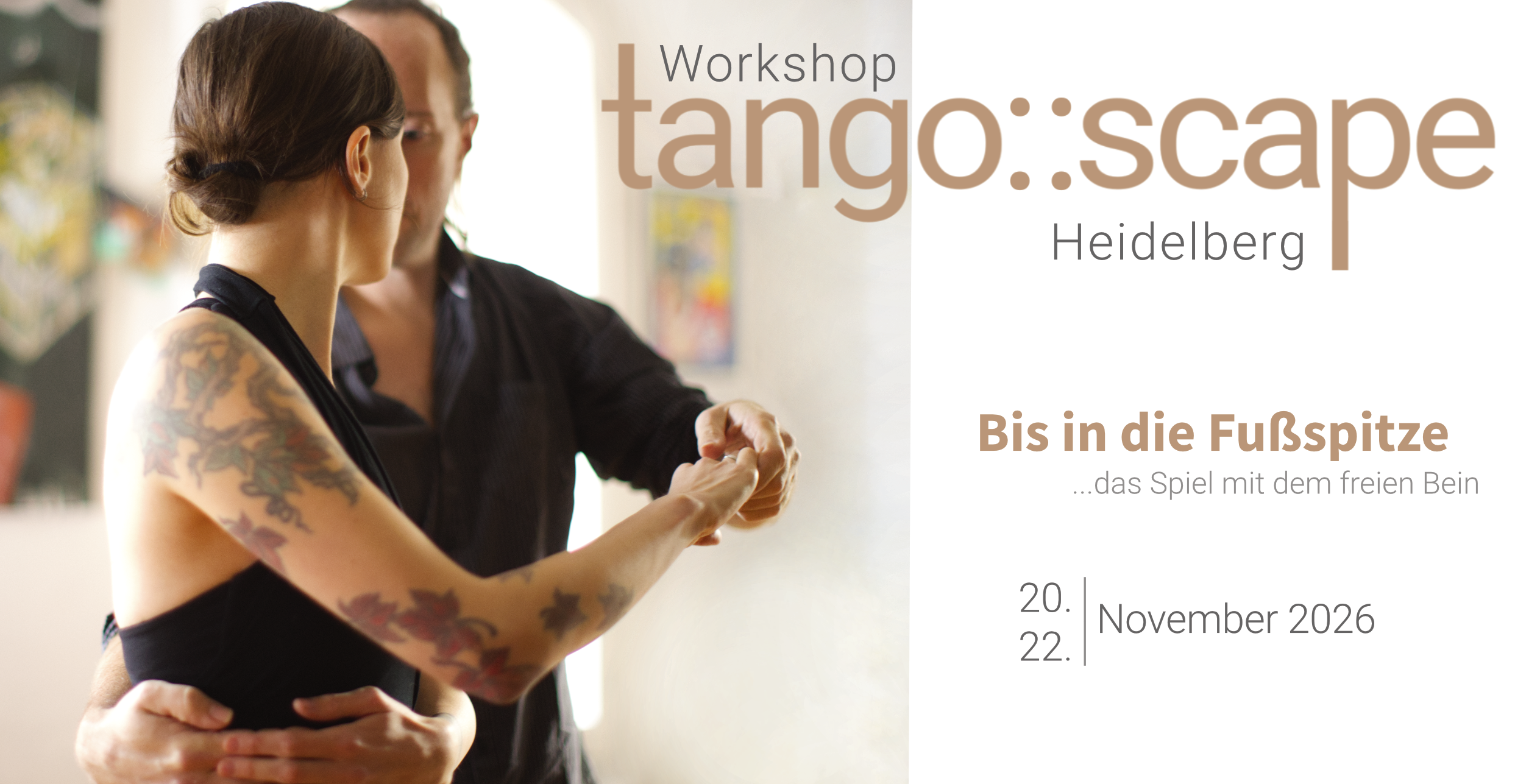 Tango Workshop Heidelberg/Sandhausen | Bis in die Fußspitze: Das Spiel mit dem freien Bein